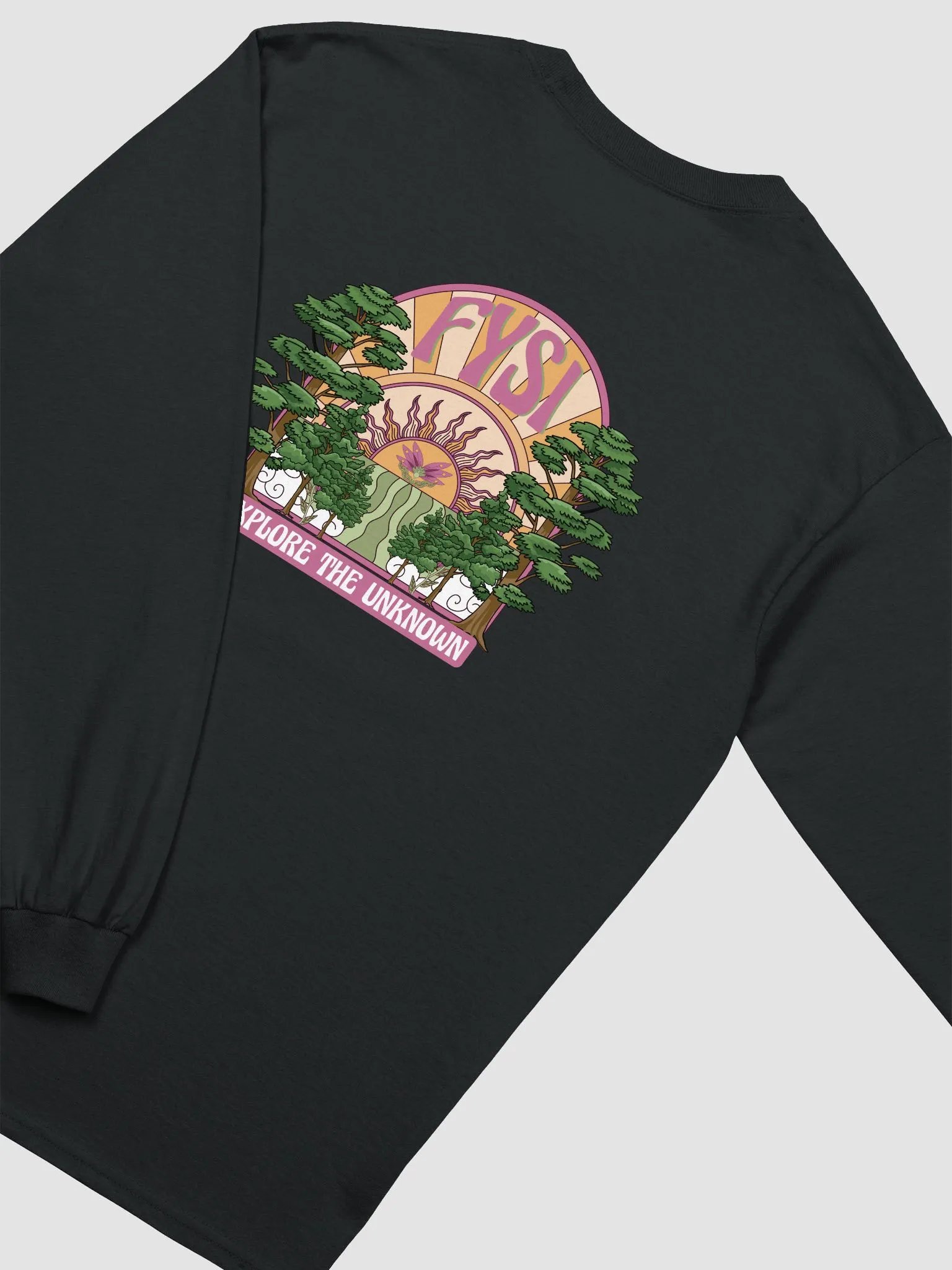 Emerging Sun long sleeve cotton t-shirt product image (4)