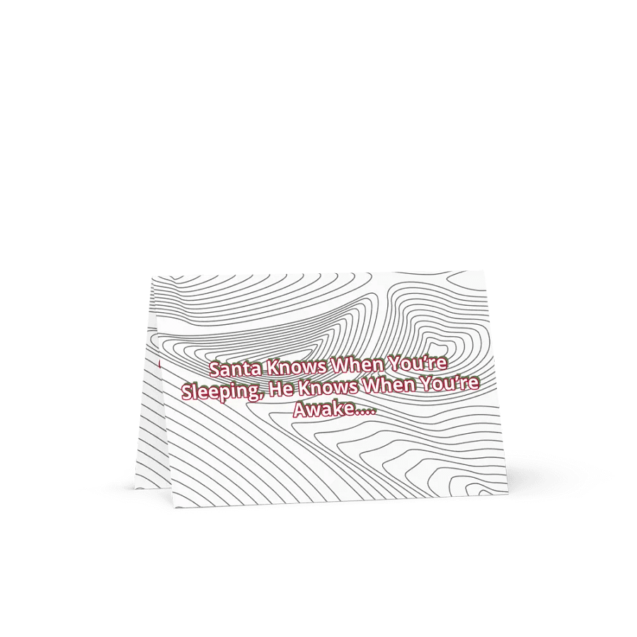 Santa's Surveillance Greeting Card product image (1)
