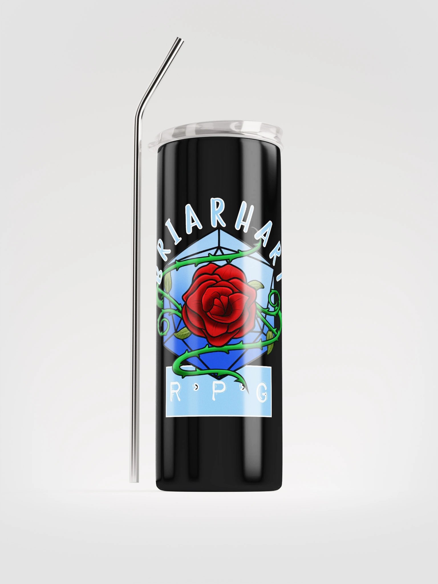 BriarHart RPG Stainless Steel Tumbler w/Straw product image (1)