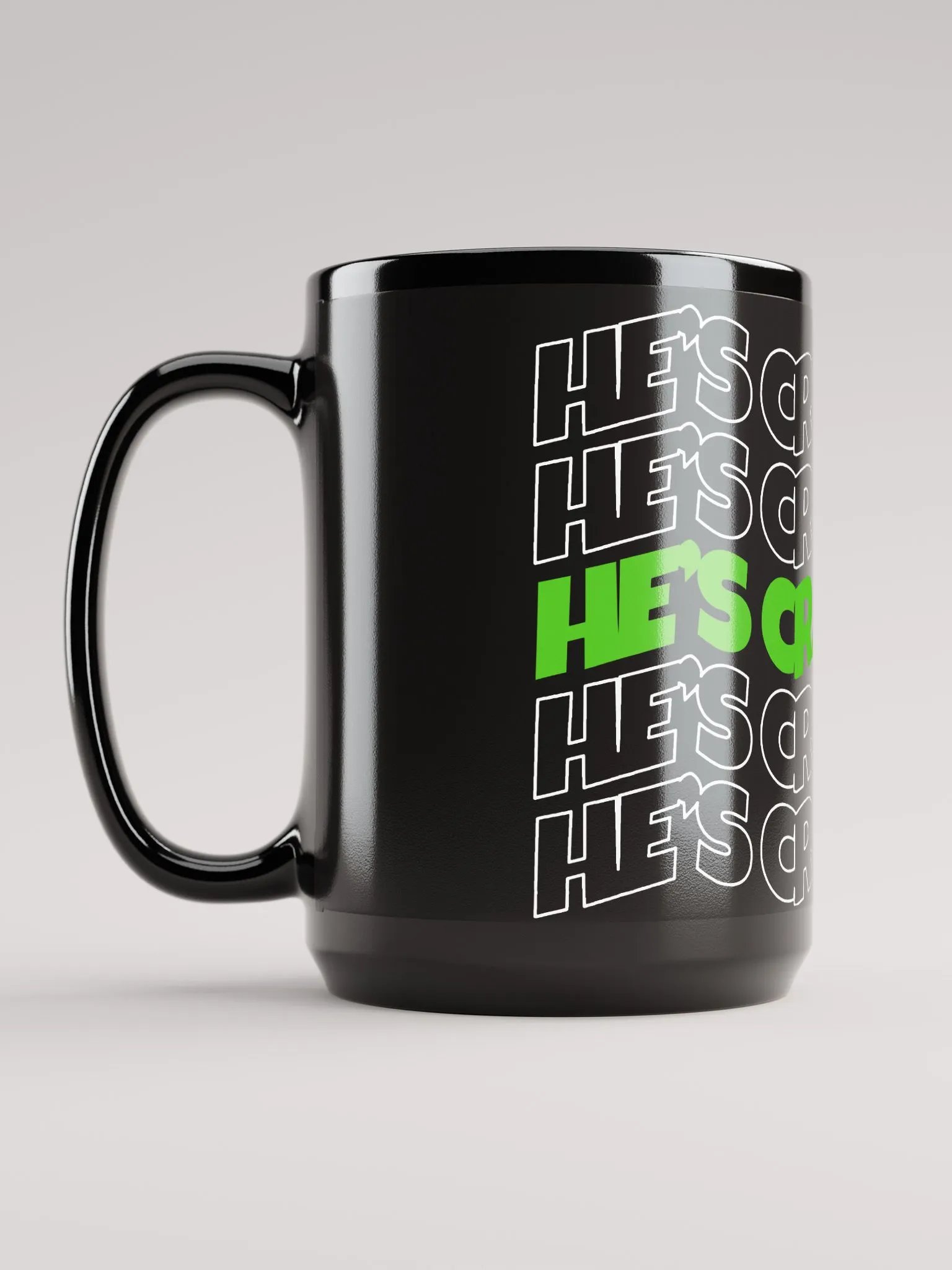 He's cray cray! Mug (green/white) product image (6)
