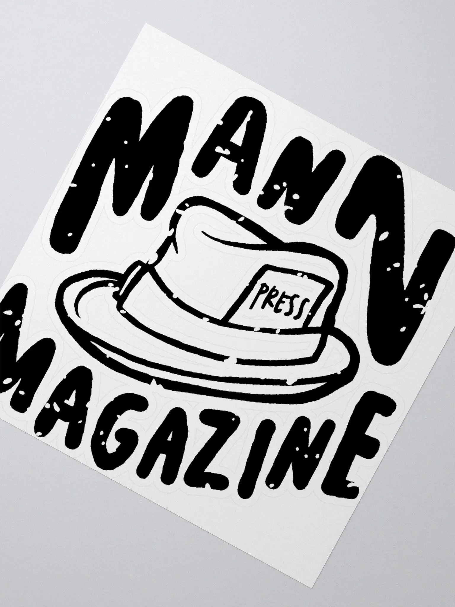 MANN Magazine Press Hat Stickers product image (2)
