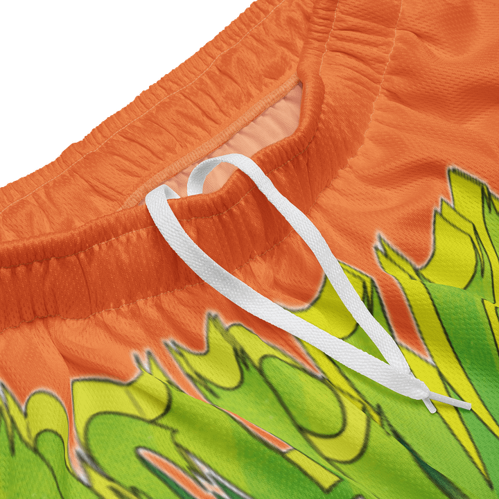 KONNICHIWA - Orange Mesh Shorts (with pockets) product image (2)