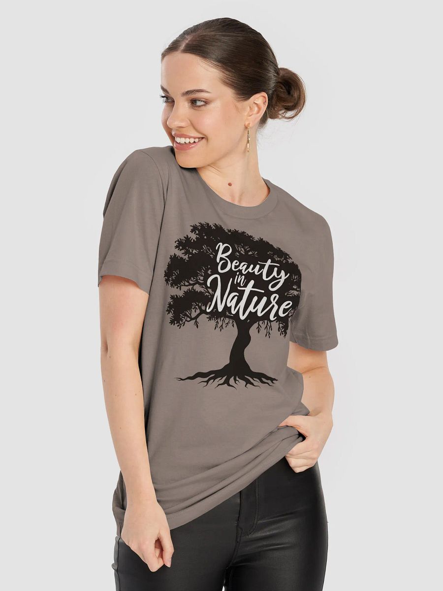 Beauty in Nature T-Shirt, Tree Silhouette Graphic Tee, Nature Lover Shirt, Outdoor Adventure Gift, Eco Friendly Unisex Hiking T-shirt product image (5)