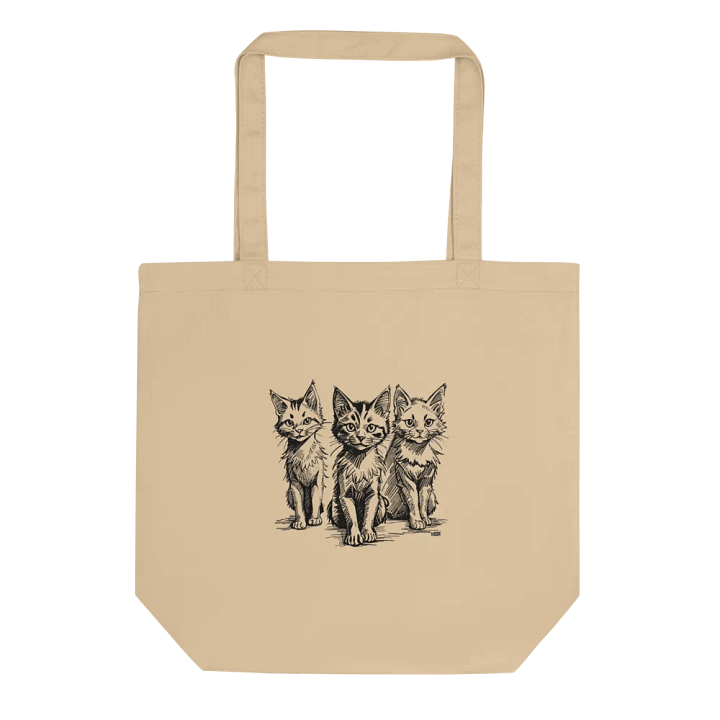 Whiskered Trio Eco Tote Bag product image (1)