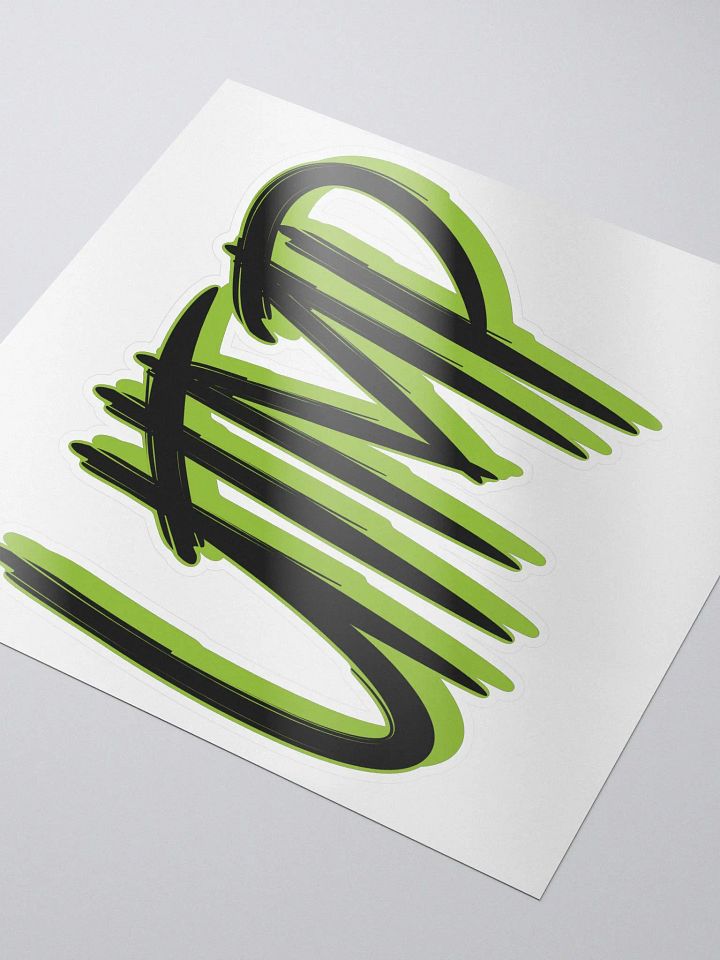 Kiss Cut Sticker - UTMP Logo Black / Green product image (1)