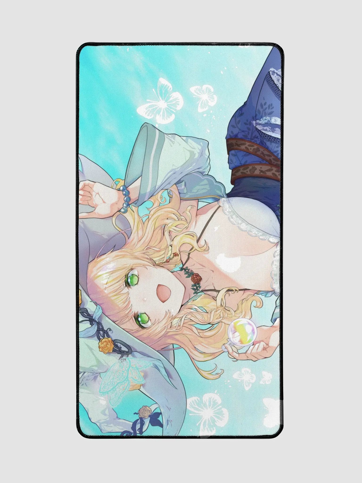 Blue Butterflies Desk Mat product image (3)