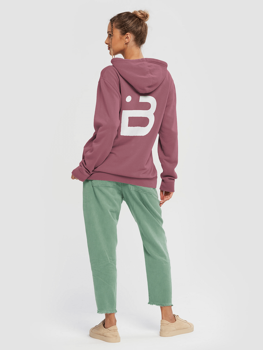 BUIII Originals Logo White Premium Vintage Hoodie product image (4)