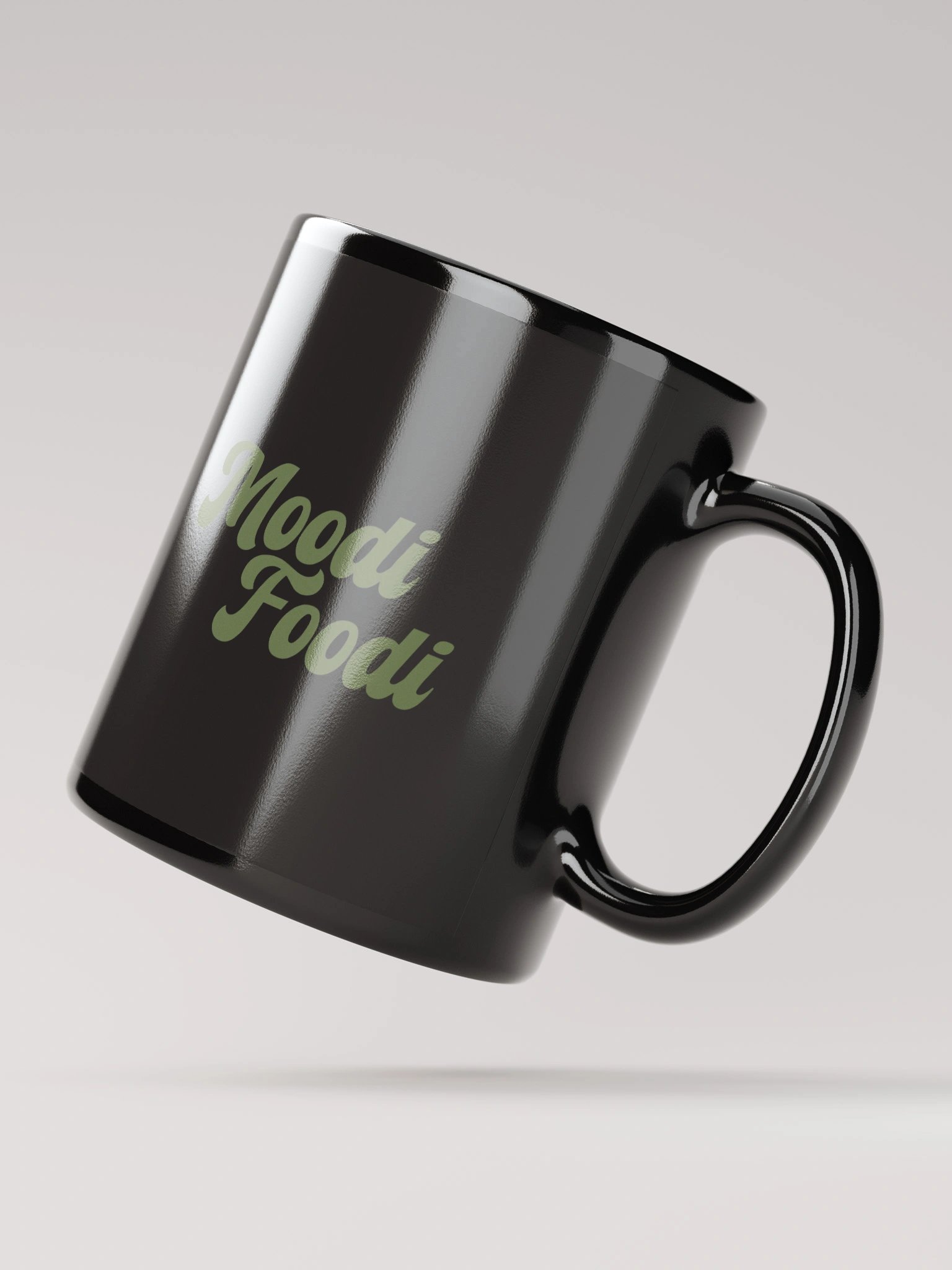 Moodi Foodi Originals Black Mug – Olive with Matte Center Finish product image (3)