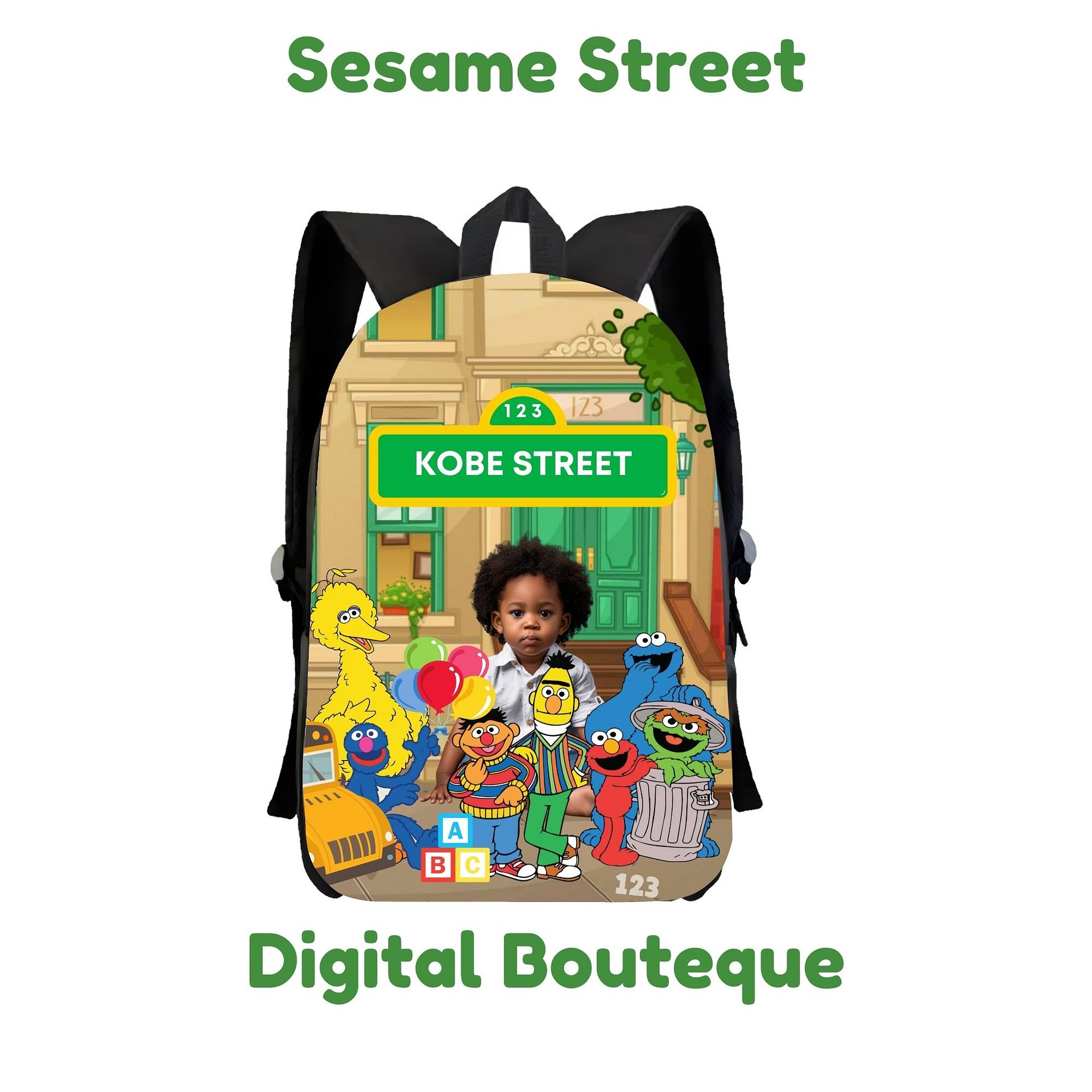 Personalized Sesame Street Design Back to School Customizable Canva Template Set product image (3)
