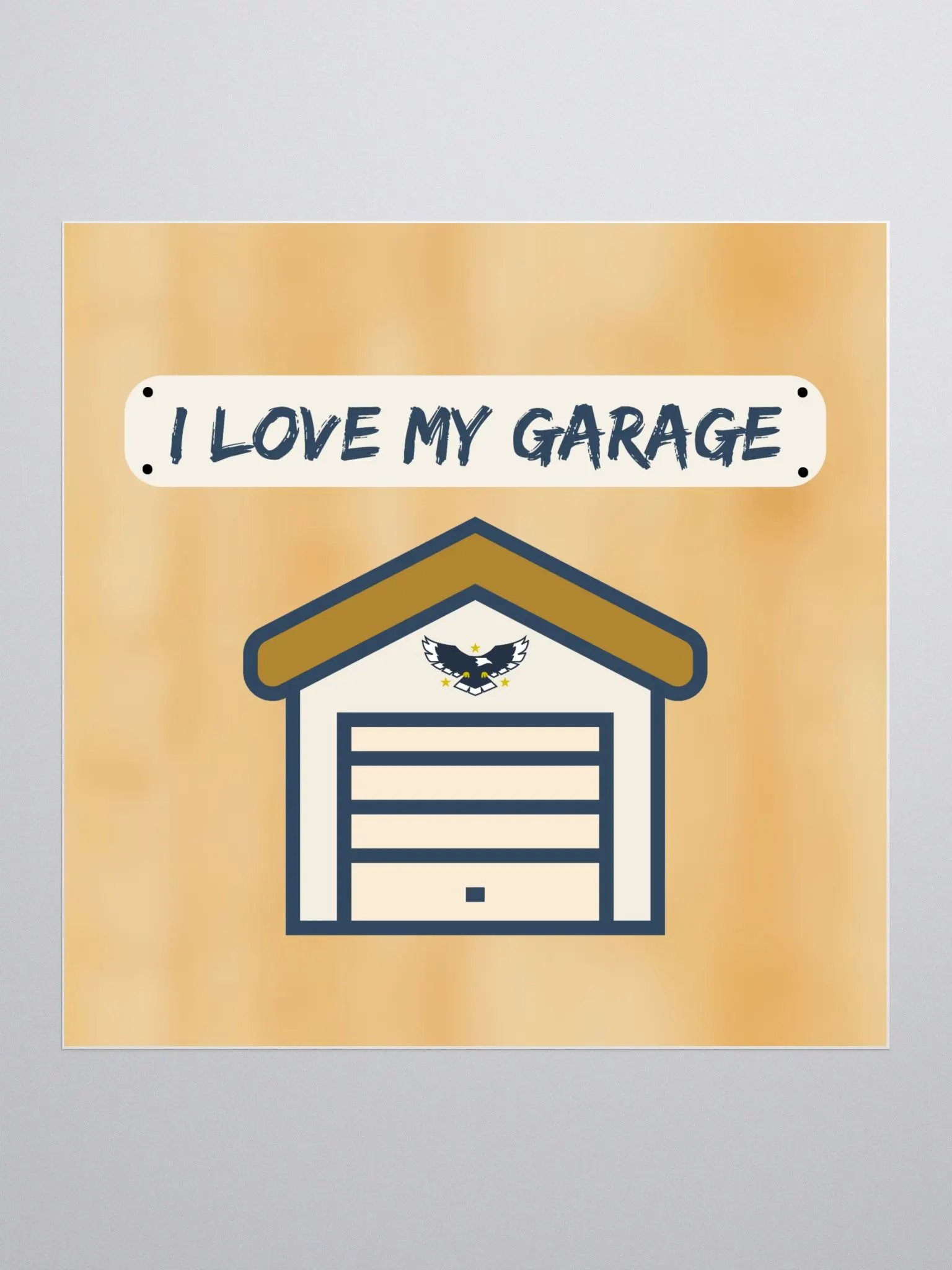 I Love My Garage - sticker - hickory product image (1)