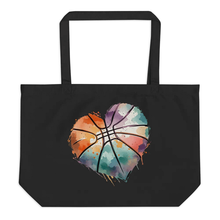 Heart Pastel Basketball Heartbeat Hoops Tote product image (1)
