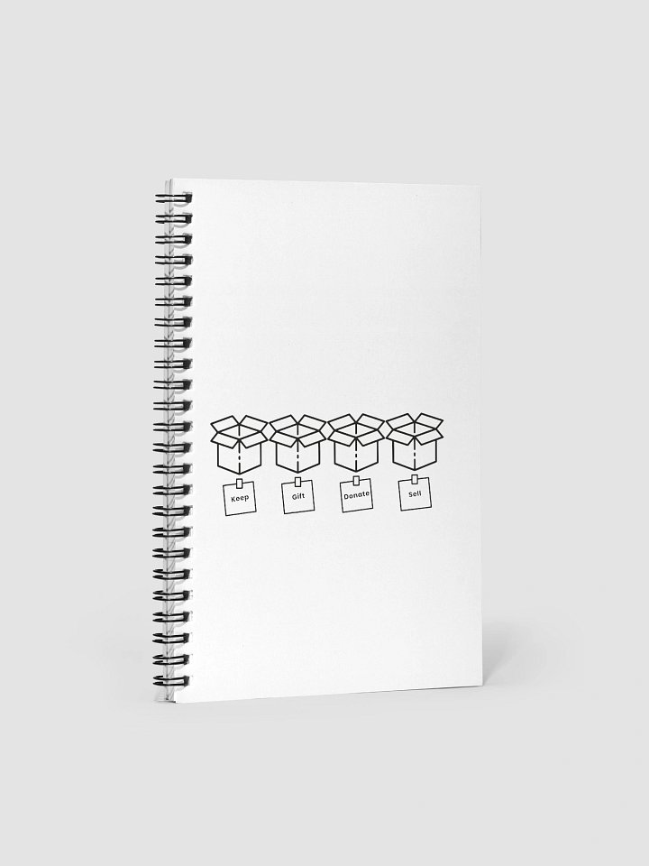 KGDS Minimalist Spiral Notebook – Keep, Gift, Donate, Sell product image (1)