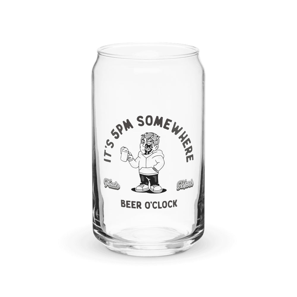 Its 5 PM somewhere Can Shaped Glass product image (2)