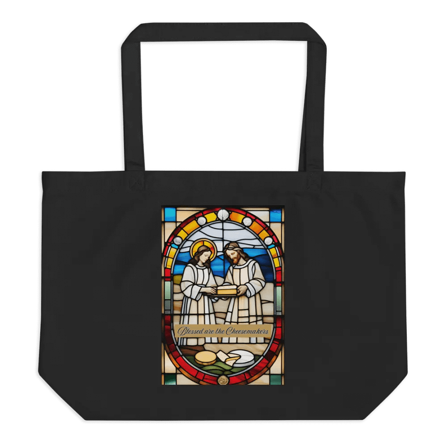 Blessed are the Cheesemakers Organic Tote #2 product image (1)