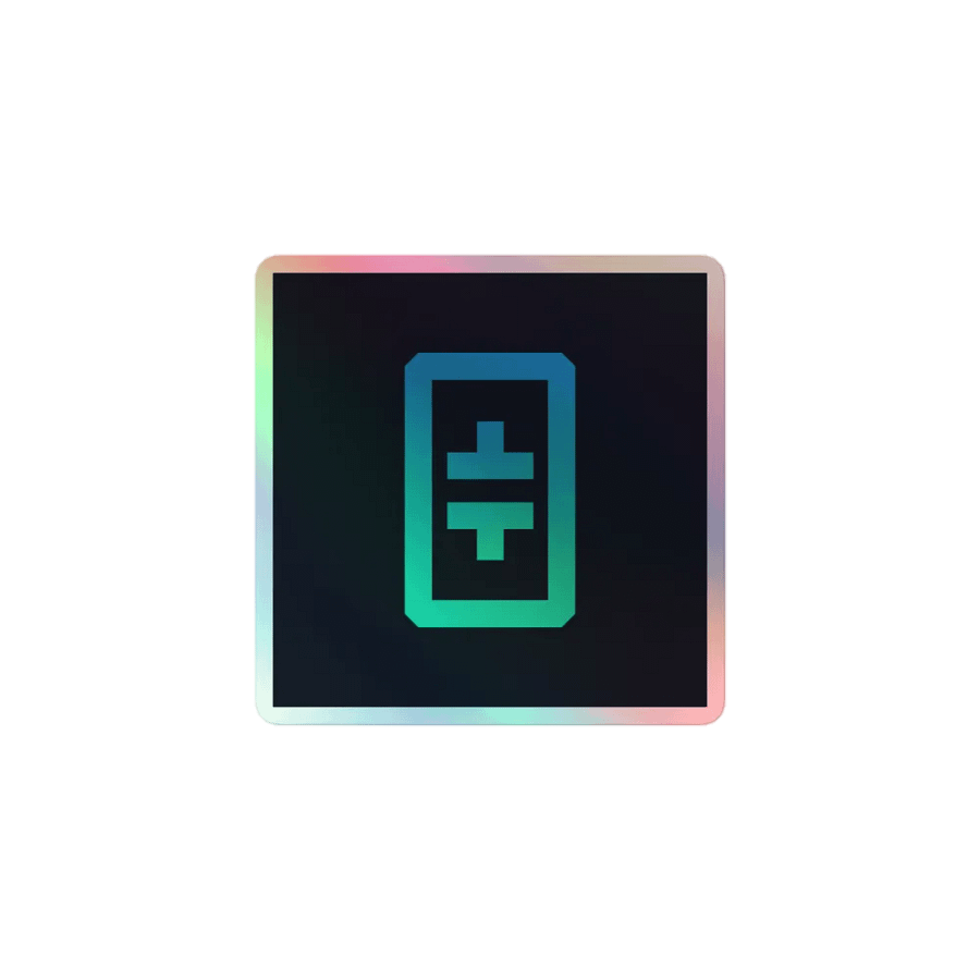 Theta's Logo- [Holographic Sticker product image (1)