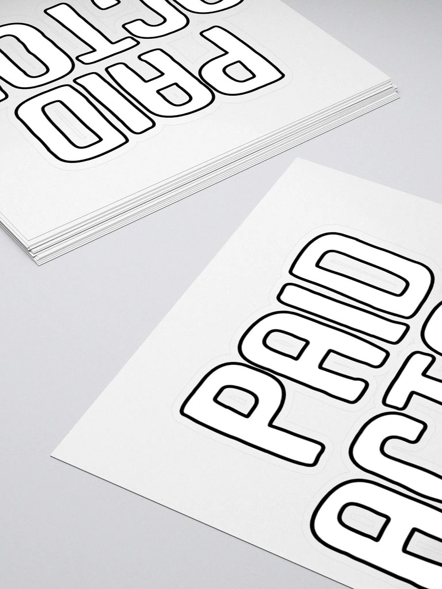 Paid Actor Sticker product image (4)