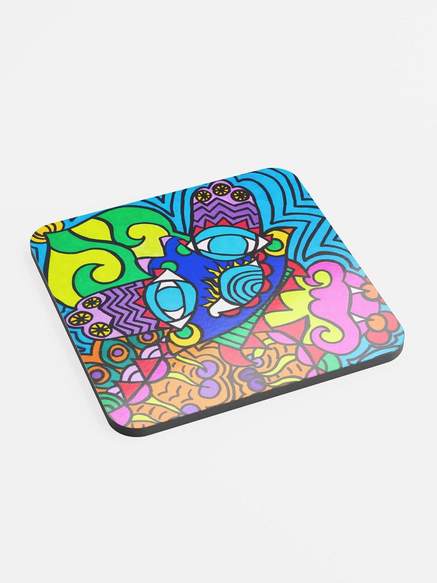 Vibrant Abstract Cork Coaster product image (2)