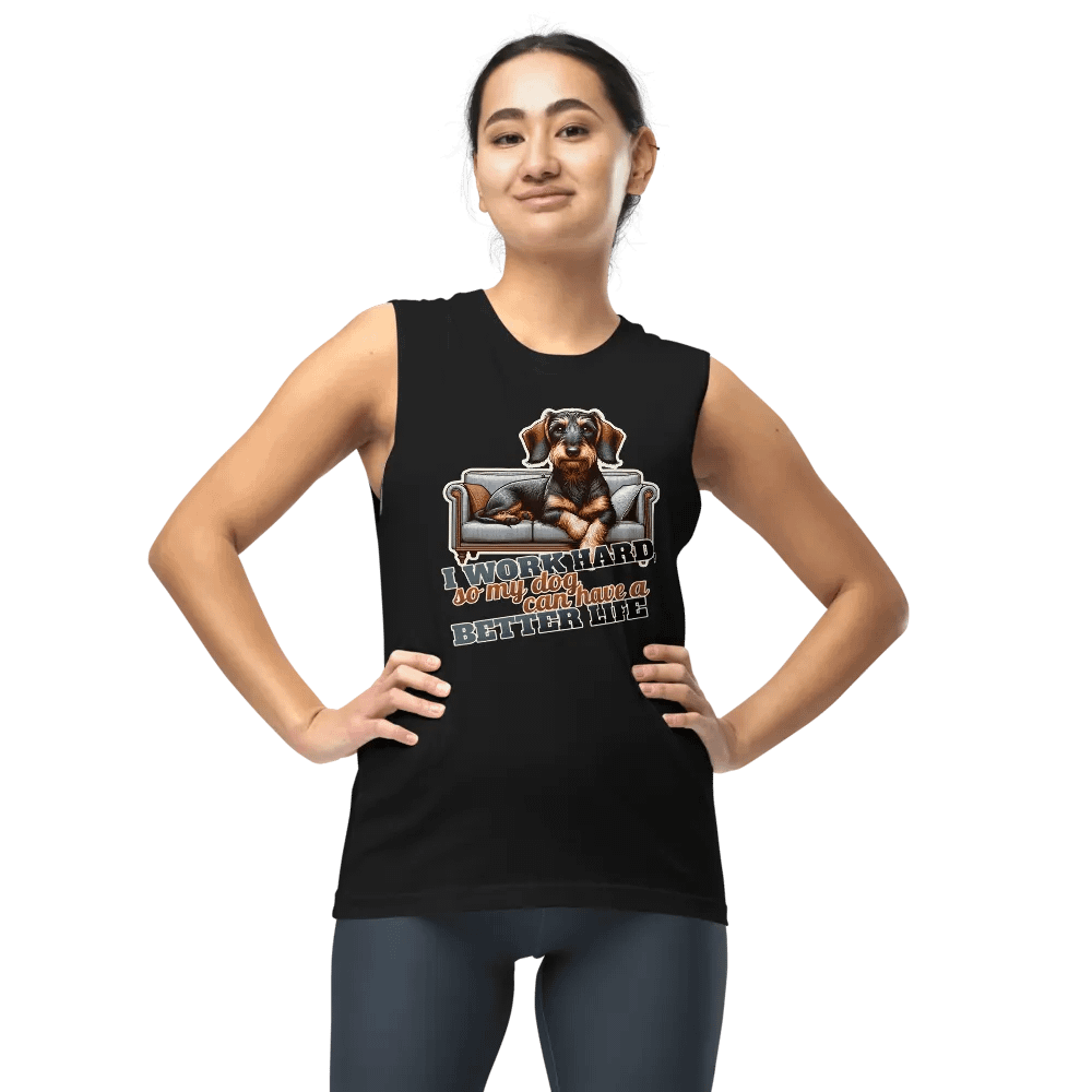 Work Hard – Dachshund - Muscle Tank product image (10)