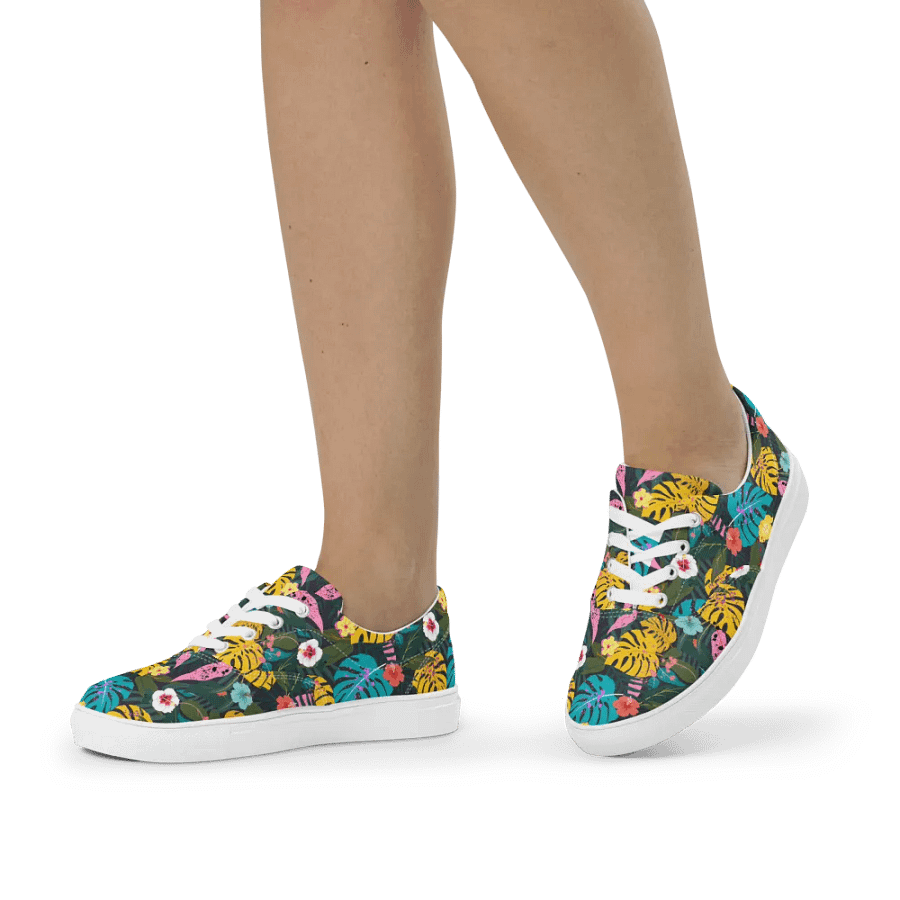 Forest Flora Lace-Up Canvas Shoes product image (4)