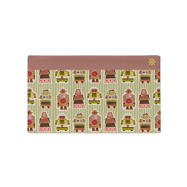 Retro Robot Party - Long Pillow Case product image (5)