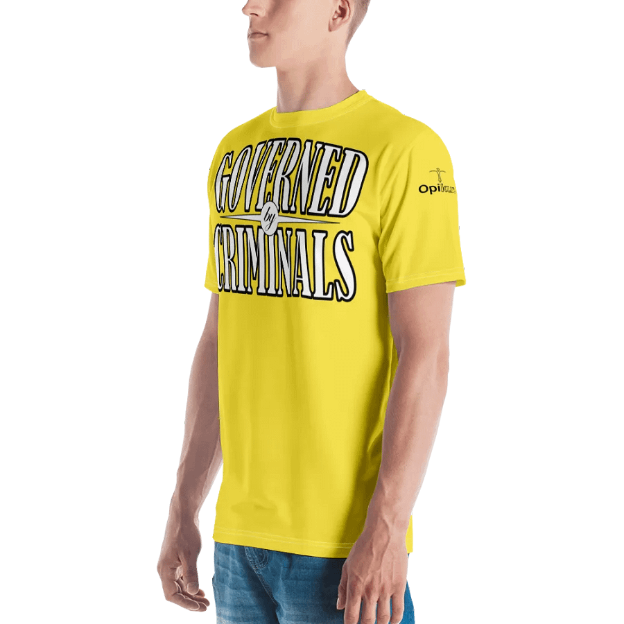 Governed By Criminals - UK - Yellow - Crew Neck T-Shirt product image (4)