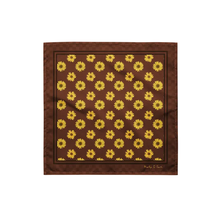 “Helianthus Sunflower Polka Dot” Bandana product image (1)