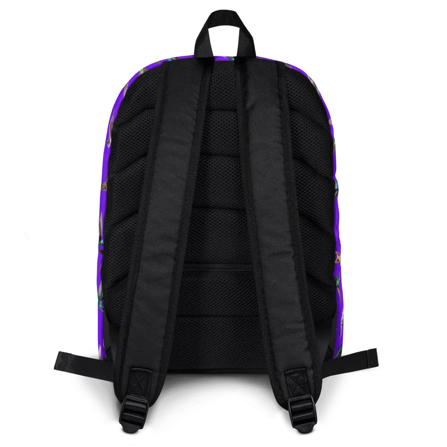 umming birds purple All-Over Print Backpack for arty friends birders product image (8)
