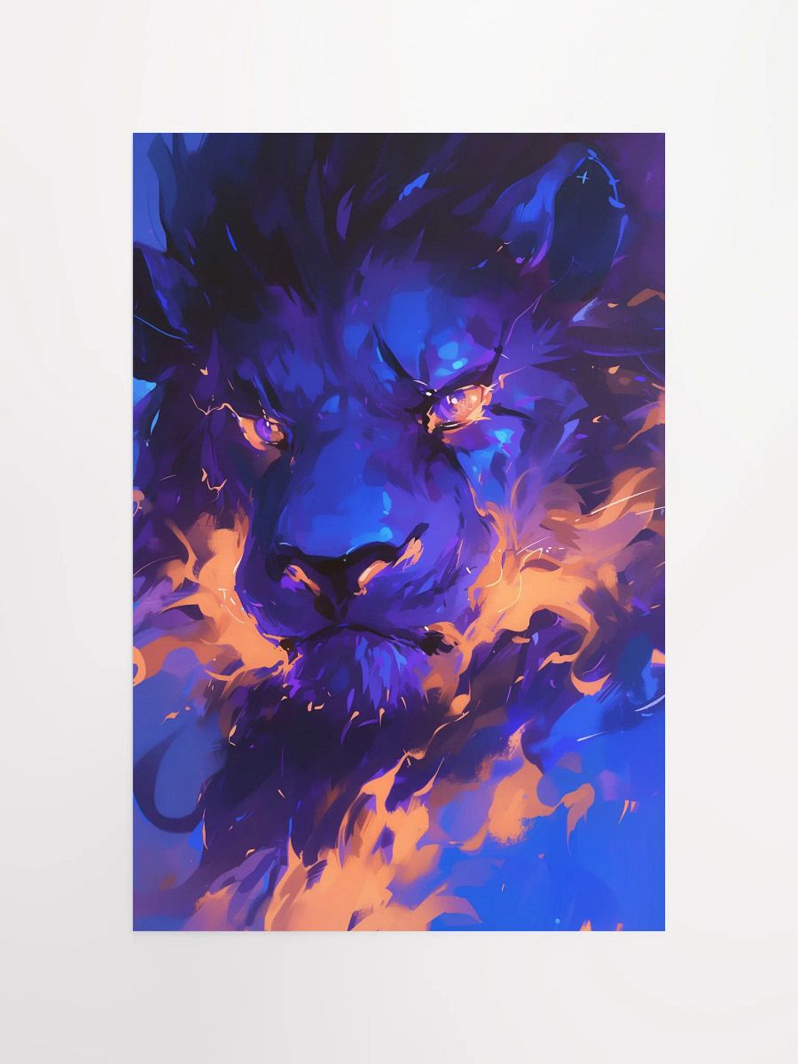 Fierce Flame Lion Poster product image (7)