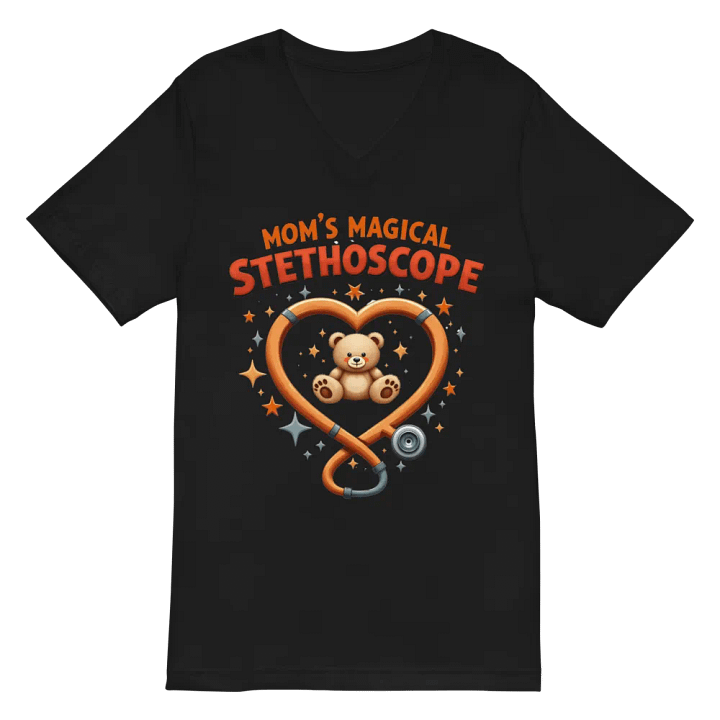 Mom's Magical Stethoscope Heart T-Shirt product image (3)