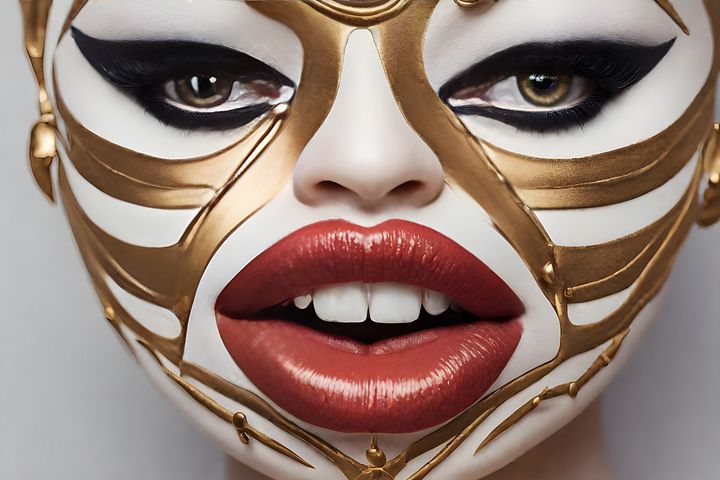 Chéri Samba's Vivacious Visions: Lips That Speak Volumes product image (1)