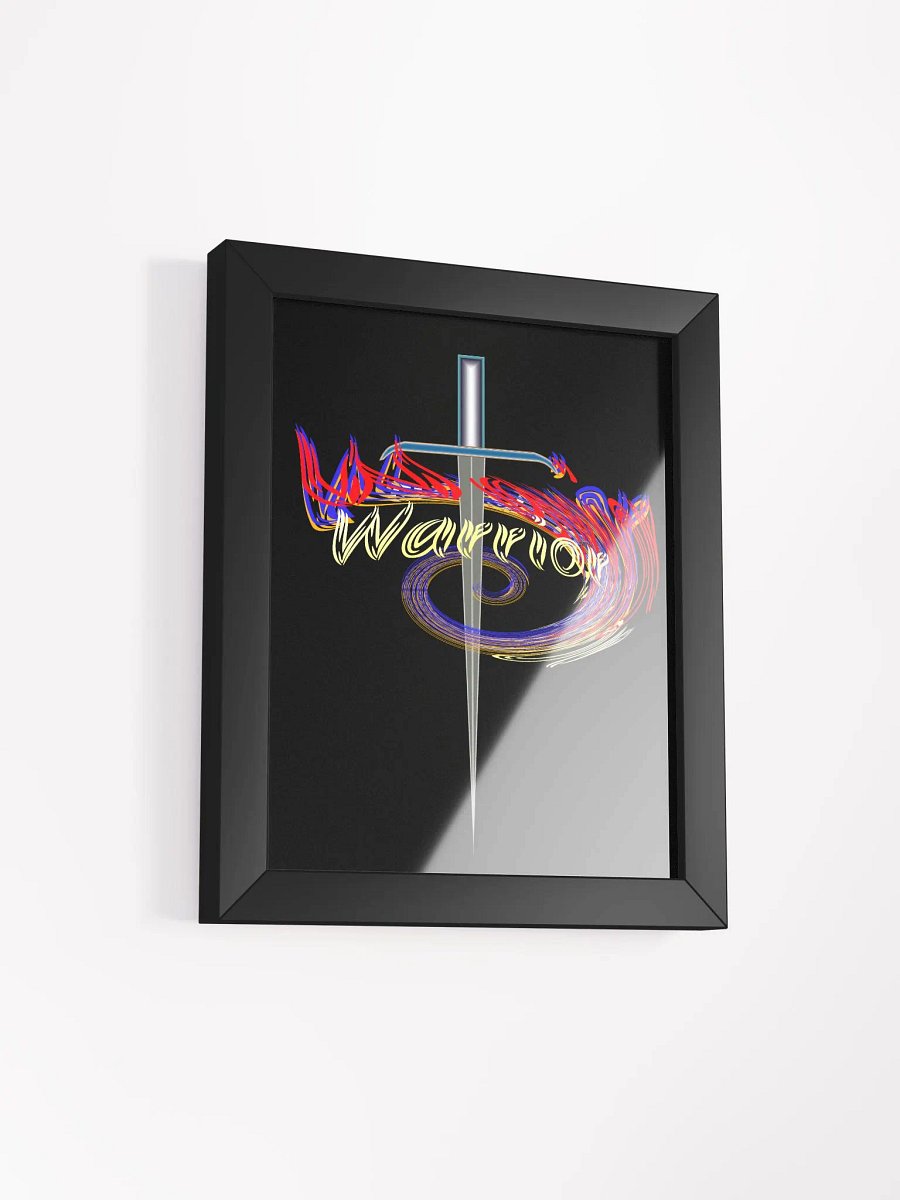 Warrior - Framed - Black - High-Quality Matte Poster product image (2)