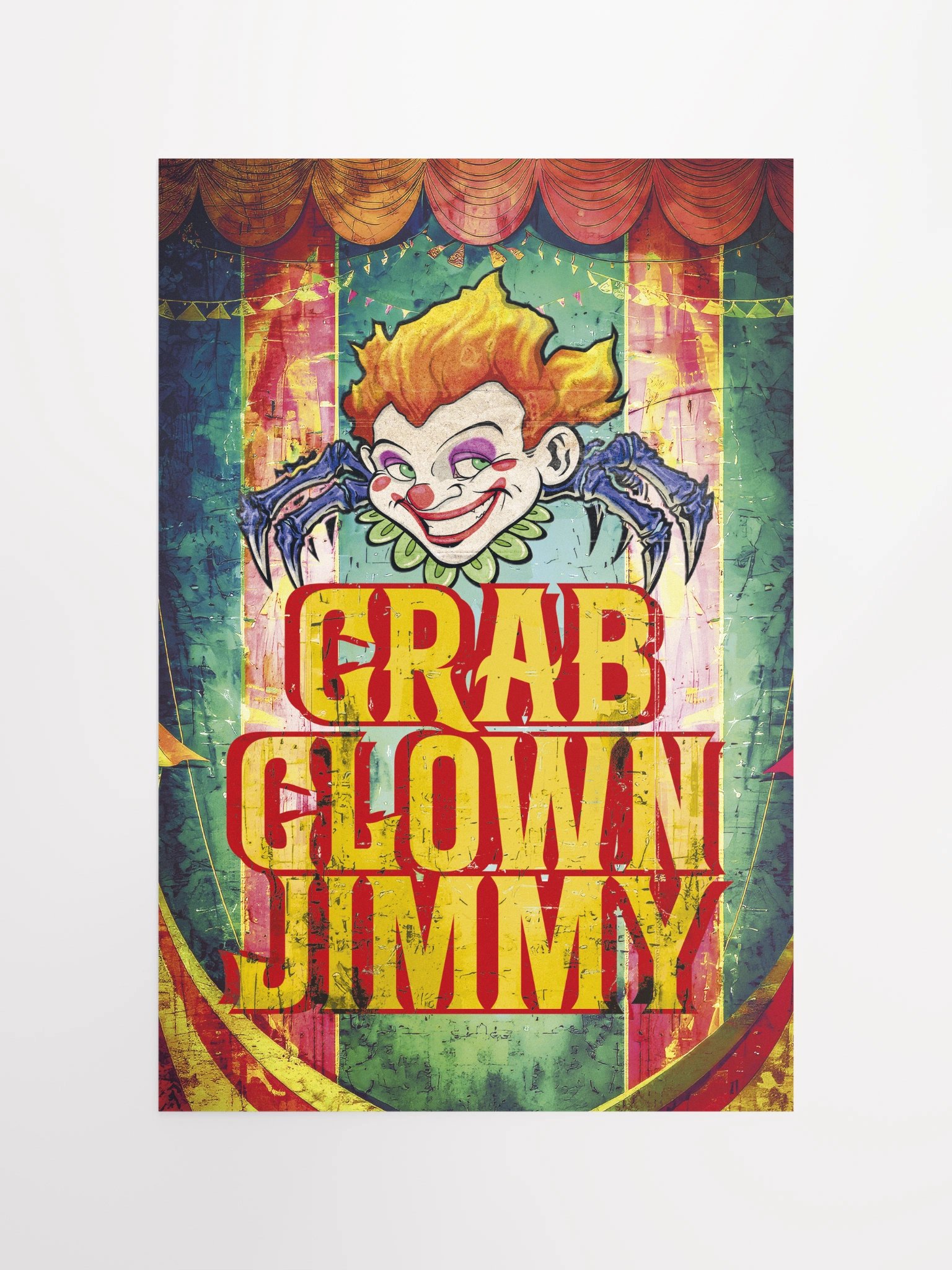 Crab Clown Jimmy 12x18 Circus Poster product image (4)