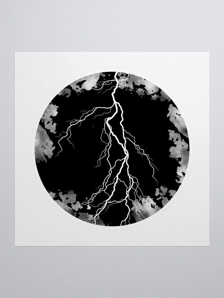 Full Moon, Lightning and Blood Sticker product image (1)