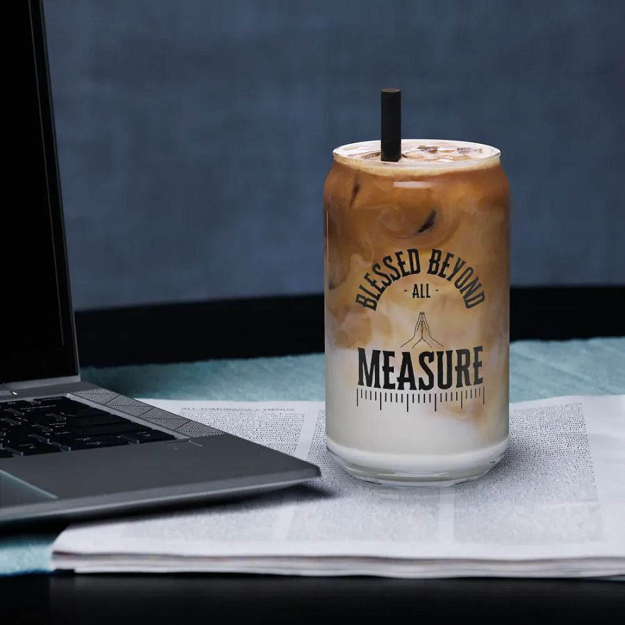 Blessed Beyond All Measure Glass Cup product image (3)