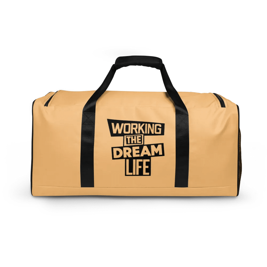 Cream All-Over Print Duffle Bag – Working The Dream Life | Premium Travel & Work Lifestyle Statement product image (9)