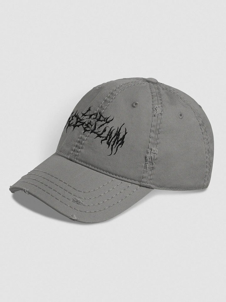 Death Metal Distressed Hat (Embroidered) product image (3)