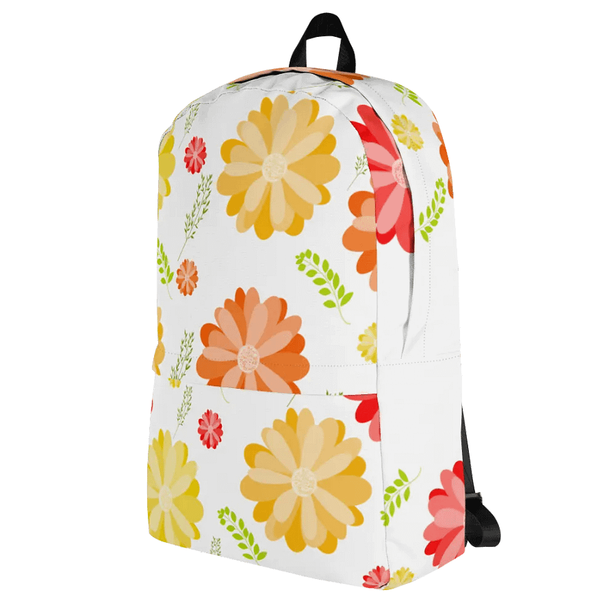 Orange Floral Backpack product image (4)