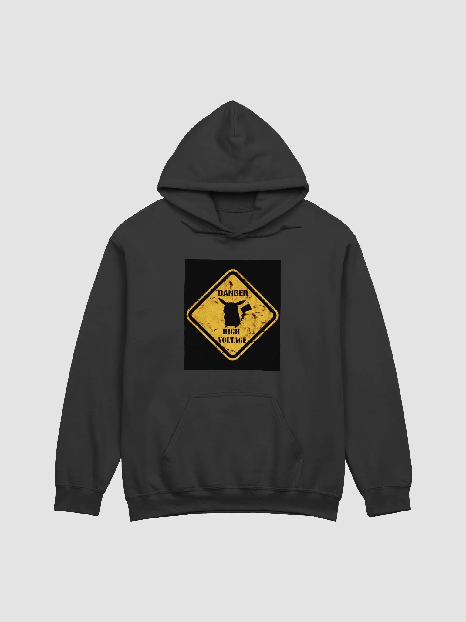Pikachu Warning Sign Classic Hoodie product image (9)
