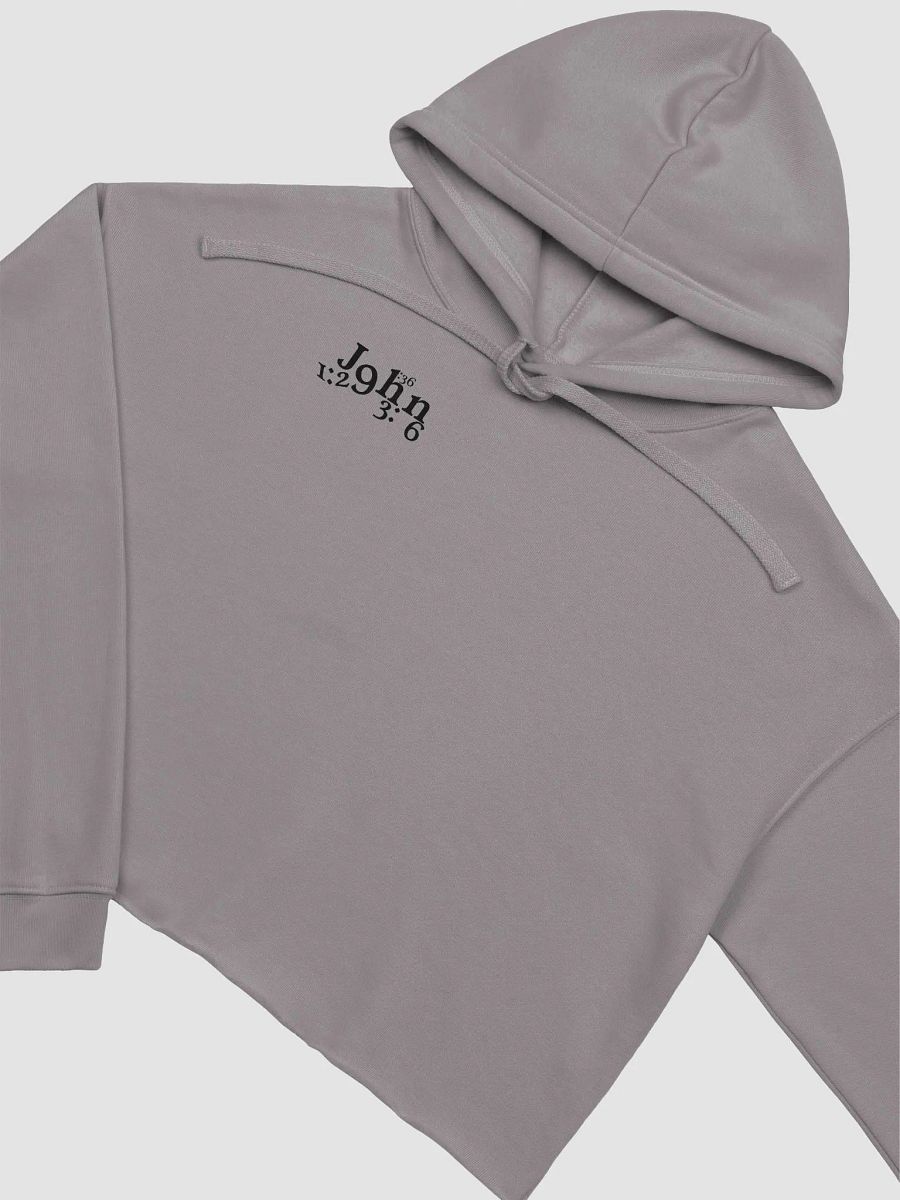The Lives On HIGH | John's Calling | Women's Crop Top Hoodie | Black product image (3)