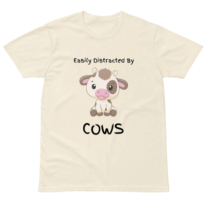 Easily Distracted By Cows Unisex Premium T-Shirt product image (2)
