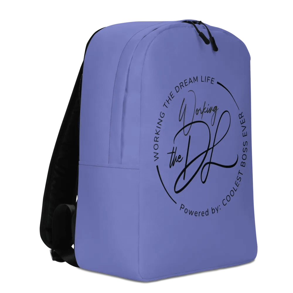 Work the Dream Life – Purple Minimalist All-Over Print Backpack for Work, Travel & Everyday Use product image (3)