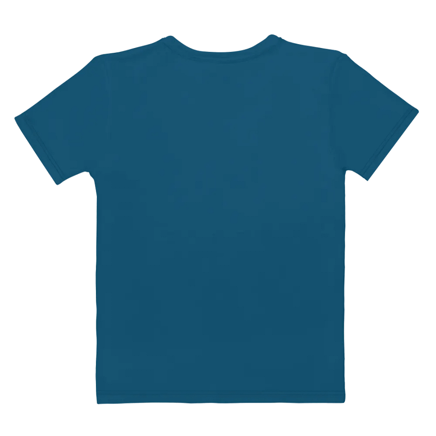 Plain Dark Blue True Summer Women's Crewneck Polyester Heavyweight Premium T-Shirt by Treasure Pie product image (9)