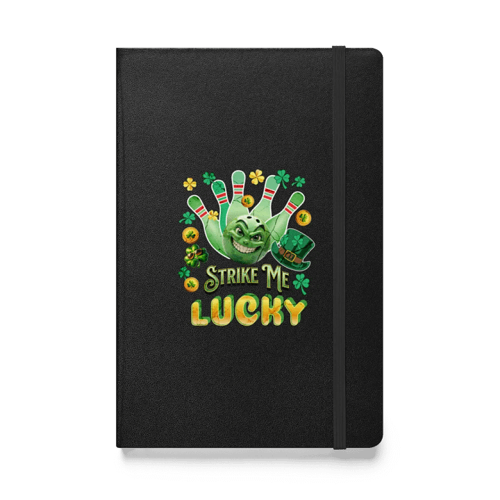 Strike Me Lucky Bowling Hardcover Notebook product image (1)