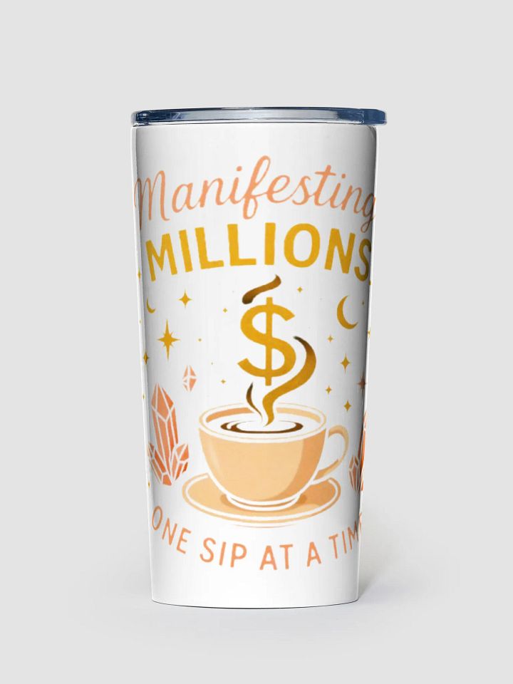 "Millionaire Moves" 20oz Stainless Steel Tumbler | Manifest as You Sip product image (1)
