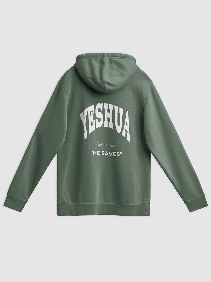 Yeshua: He saves unisex Pigment Dyed Hoodie product image (1)