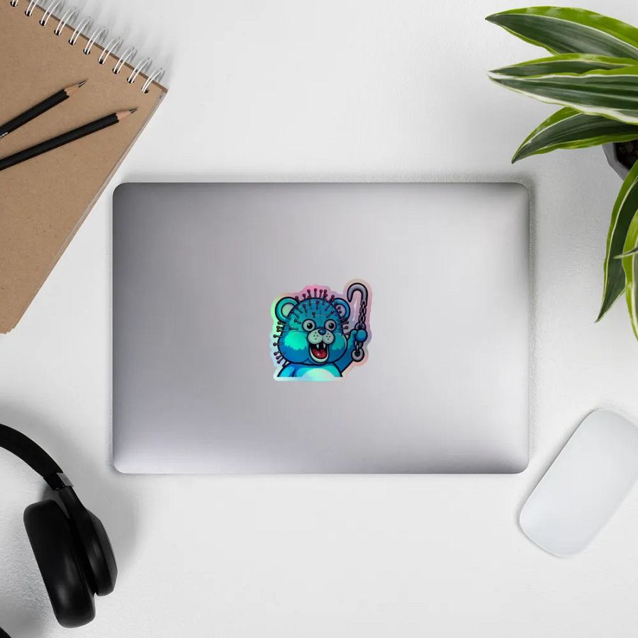 Spiky Bear Holographic Sticker Sheet product image (11)