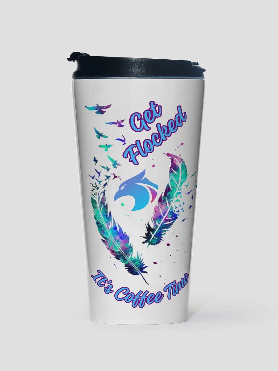 Colorful Get Flocked travel mug product image (1)