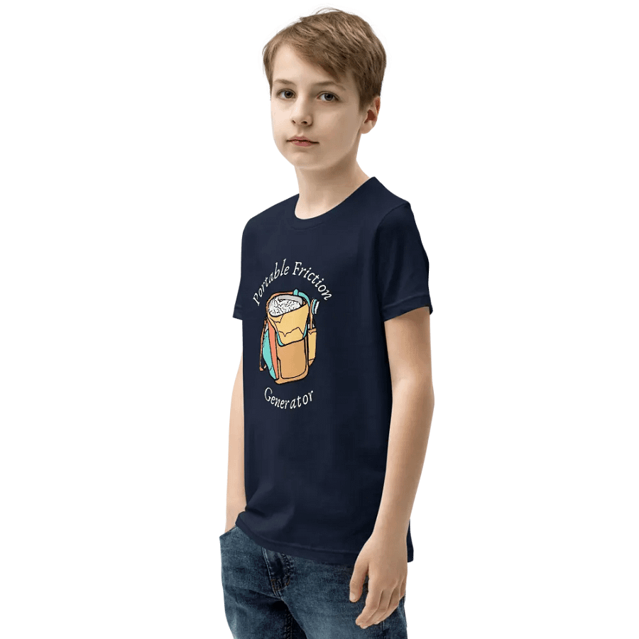 Portable Friction Generator - Youth Climbing T-Shirt product image (47)