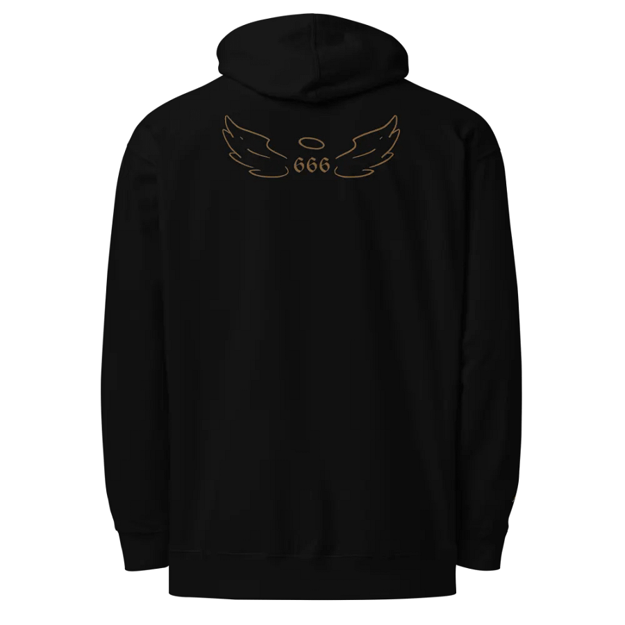 Independent Hoodie 666 Hoodie - Old Gold Thread Embroidery product image (1)