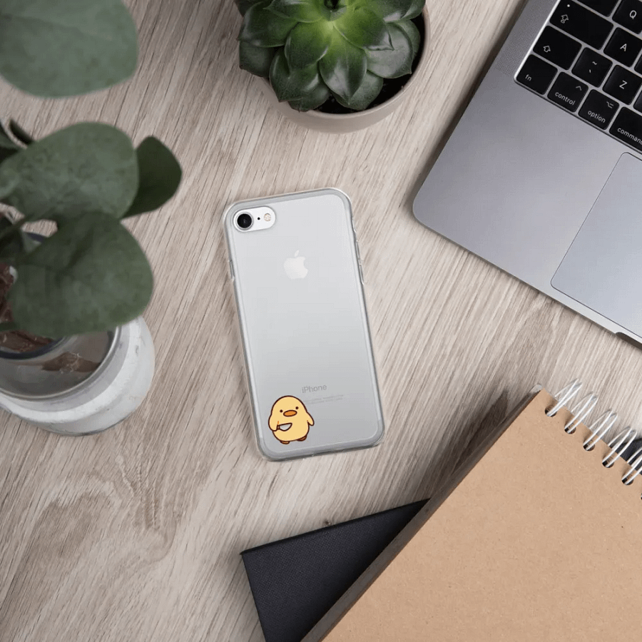 Clear Case for iPhone - Cute Ducky Design product image (331)